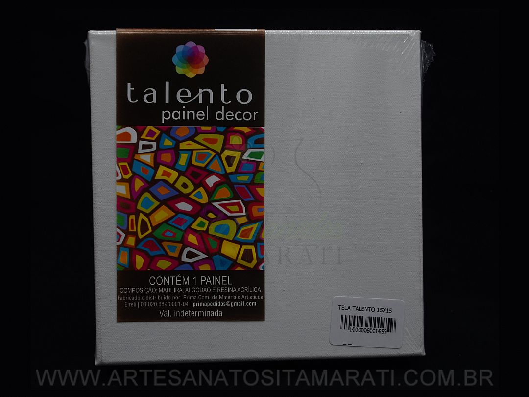 Detalhes do produto Tela Painel Talento 15 x 15 cm